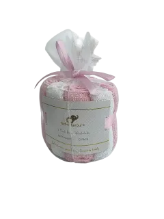 Bebe Favour Wash Cloth 12 Pck