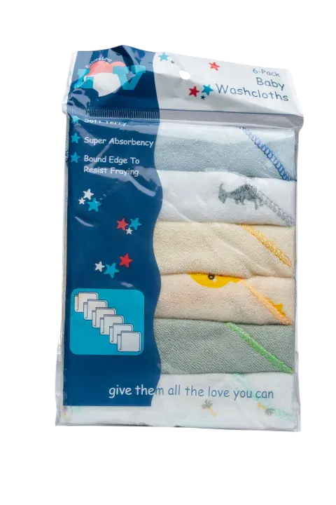 Bebe Favour 6Pc Washcloth