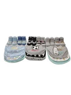 Duck Duck Goose 3Pc Bibs & Socks