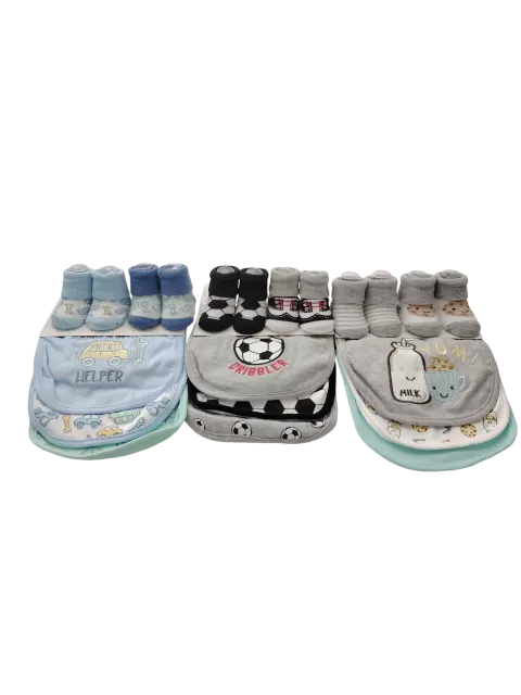 Duck Duck Goose 3Pc Bibs & Socks