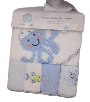 Hooded Towel With Washcloth