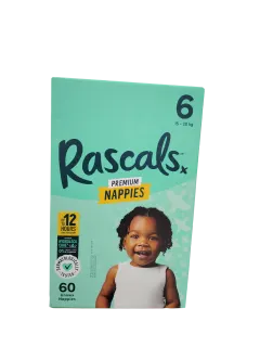 Rascals Jumbo Box Size 6 - 60Pcs