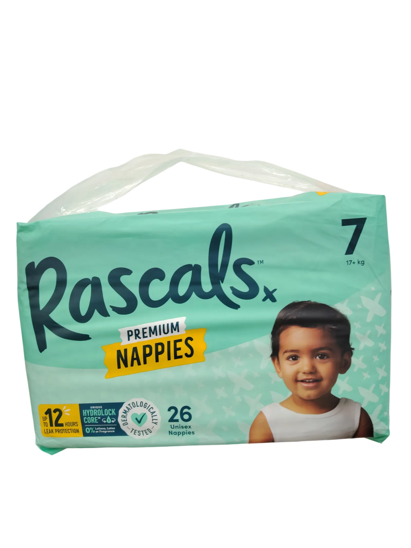 Rascals Jumbo Diapers Size 7 - 26Pc