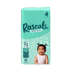 Rascals Jumbo Diapers Size 4 - 36Pc