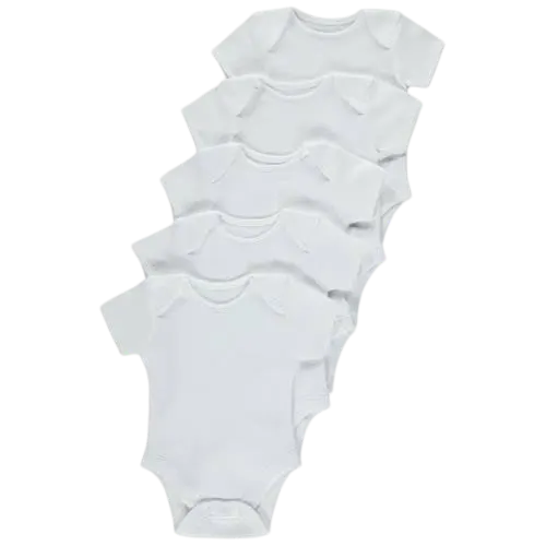 Bodysuit 5Pc White