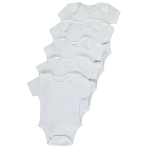 Bodysuit 5Pc White